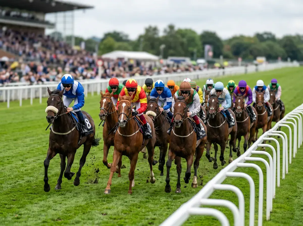 Wide-field UK flat handicap race on turf — the conditions where a combination tricast earns its keep